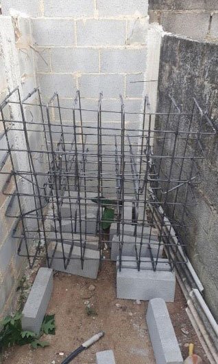 corte dobra fabricação de armaduras