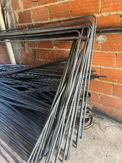 corte dobra fabricação de armaduras