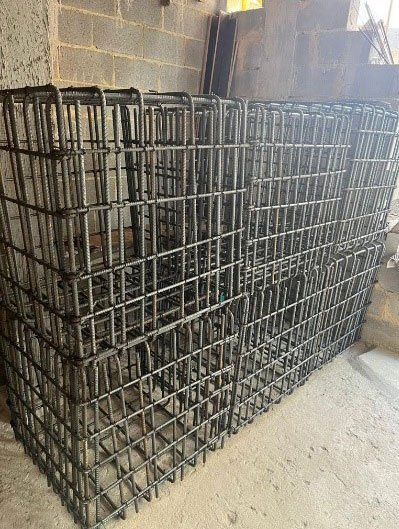 corte dobra fabricação de armaduras